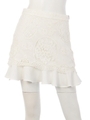 【LINE & DOT】LACE MINI SKIRT/WHITE LT