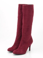 シンプルロングブーツ/NAVY