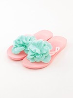 フラワーペタンコサンダル/イエロー