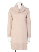 リブタートルニットワンピ/B