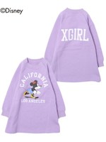 MINNIE/ CREWNECK SWEAT DRESS LOS ANGELES(4T〜7T)/ネイビー