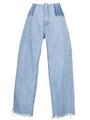 【MADE IN HEAVEN】 ali denim pants / ワイドデニムパンツ/サックス