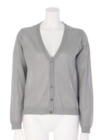 スパークナイロンニットカーディガン/グレー(021)