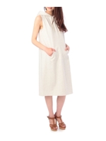 ビッグフードつきノースリーブワンピース/グレー(012)