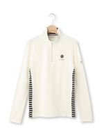 ファーつきケーブル柄ジッププルオーバー/オフホワイト(003)