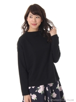 ボトルネックカットTOPS/グレー