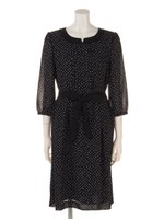 モノクロスクエアーＰｔワンピース/紺