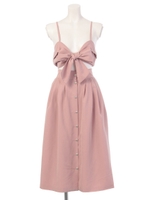 リボンマキシワンピ/Pink