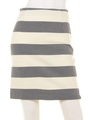 BORDER PENCIL SKIRT/GREY