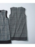 ＰＪ／ＭＨＢバイカラーノースリーブミニワンピ/ブラック