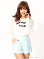 ツイード風ショーパン/サックス