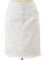 ドットタイトスカート/ベージュ