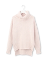 リブタートルネックニットプルオーバー/ホワイト系(002)