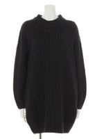 畦ハイネックワンピース/ネイビー