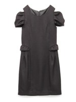 袖リボンぺプラムタイトワンピース/PNK