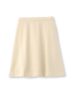 [L]ストレッチセミ台形スカート/ブラック(019)