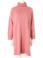 タートルネックニットワンピース/ピンク