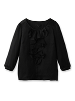 ライトサテンシャツ/ブラック(019)