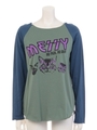 MESSYラグランTシャツ/ブラック