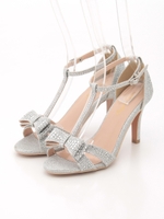 Tストラップビジューサンダル/SV