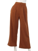 【mystic】タックワイドパンツ/キャメル