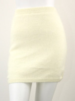 アンゴラミニスカート/WH