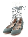 ポインテッドレースアップシューズ/BLU