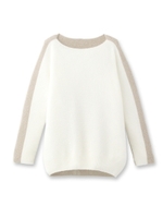 [L]セパレートニットプルオーバー/ホワイト系(502)