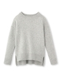 [L]ニットプルオーバー/ライトグレー(411)
