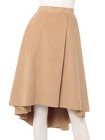 【GREED】ＤＯＵＢＬＥ　ＳＵＥＤＥ　Ｆｌａｒｅｄ　Ｓｋｉｒｔ/BEIGE