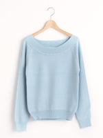 オフショル風プルオーバー/サックス