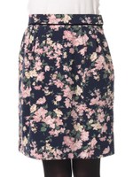 スエードクラシカル花柄タイトSK 3/コン