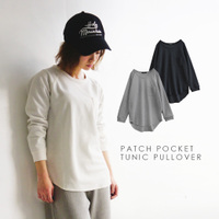 パッチポケット カットソーチュニック