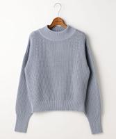 メッシュ編みニット