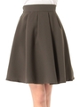 無地フレアスカート/カーキ