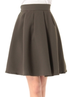 無地フレアスカート/カーキ