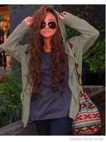 【anap mimpi】フーディーニットカーディガン/KHA