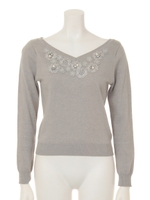 RUSH FLORA KNIT/ブラック(011)