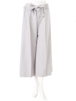 ウエストリボンガウチョパンツ/パステルグリーン