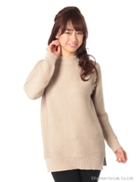 ガーターレースアップニット/シロ