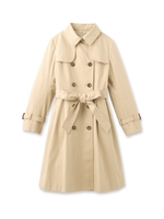 リボンベルトフレアトレンチコート/サンドベージュ(053)