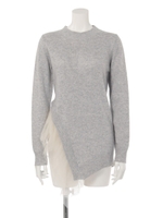 アシメフリルKNIT TOP2/IVOY