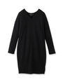 ウールスムースワンピース/ブラック(019)