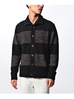 タートルボーダーカーディガン/ネイビー(393)