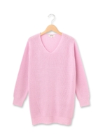 ツイスト編みプルオーバニット/イエロー系(030)