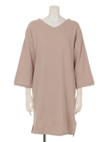 【mystic】変わり裏毛ワンピース/グレー