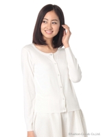 ベーシックビジューカーディガン/イエロー(060)