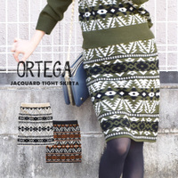 オルテガジャガードニット タイトスカート