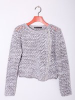 ニットライダースJK/Light Gray