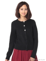 バイヤス地柄ビジュー釦C/D　2/クロ